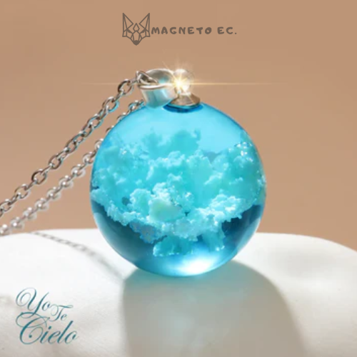 COLLAR TECIELO™ - CADENA CON ESFERA DE CIELO