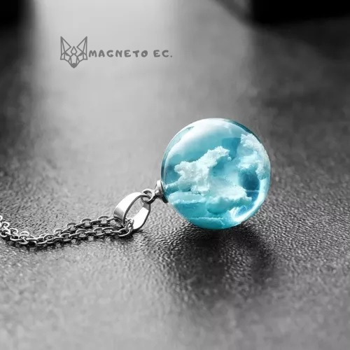 COLLAR TECIELO™ - CADENA CON ESFERA DE CIELO